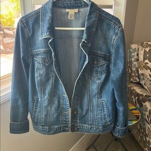 Style & Co Blue Jean Jacket Classic Denim